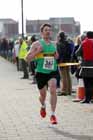 Chris Smith (Wallsend) finishing the Transped Blyth Valley 10k.
